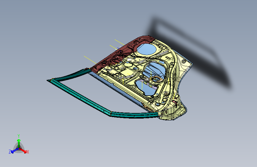 长城哈弗H2 -左后门钣金总成6201100XSZ08A-S01-110125