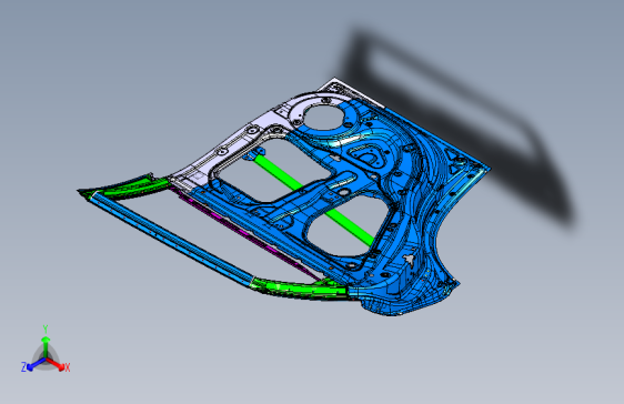 长城哈弗H6 -左后门总成