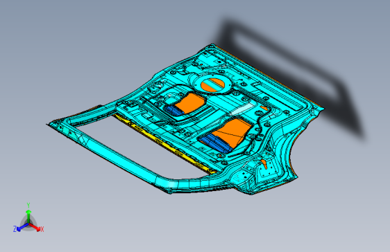 众泰 B40 -6200010001 左后门总成
