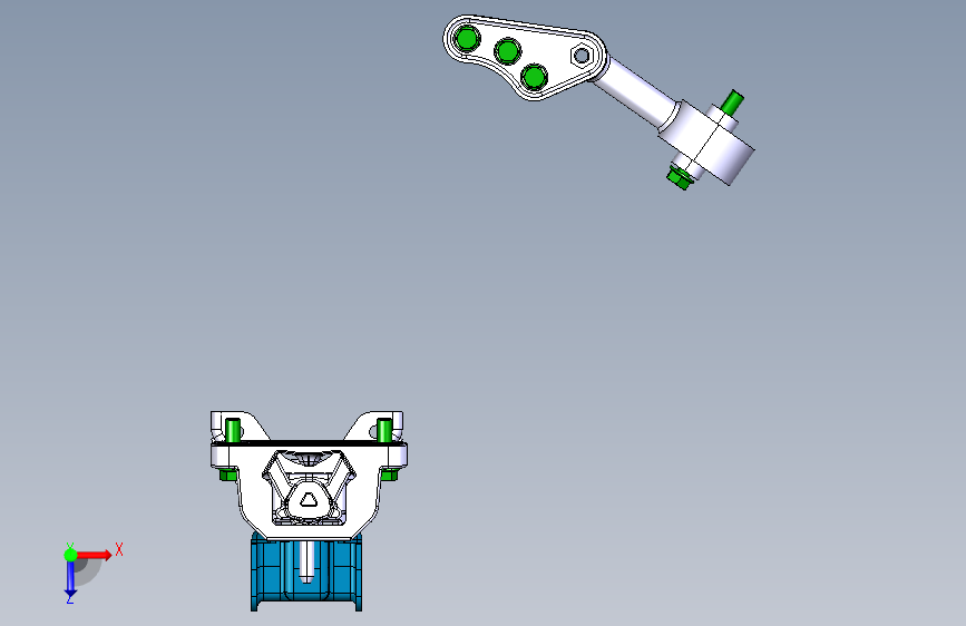 众泰 E200-底盘-1001010A-W11-ENGINE-MOUNTING-SYS