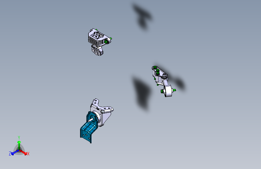 众泰 E200-底盘-1001010A-W11-ENGINE-MOUNTING-SYS
