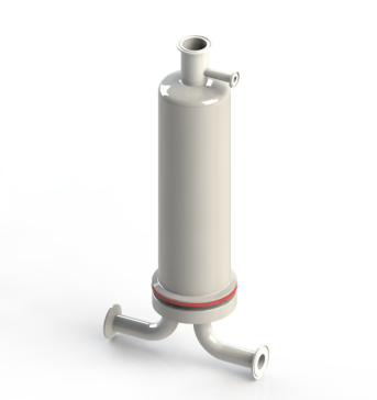 10英寸液体过滤器外壳，带1英寸端口