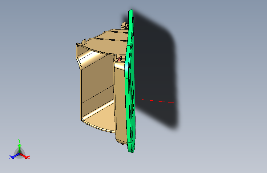 众泰 E200-仪表板-5303100A-W11-GLOVE BOX ASSY
