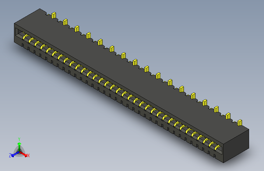 FPC 1.00mm 节距 180度 表面贴装 双排 双面焊接开关