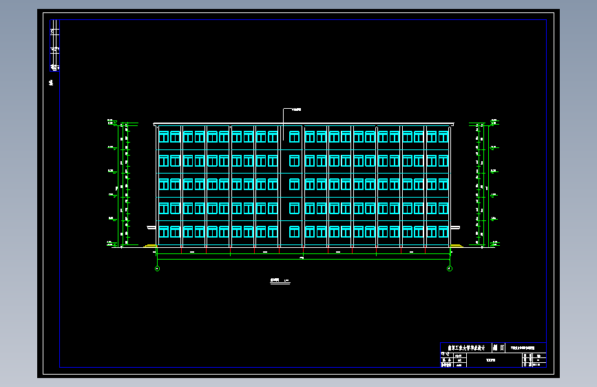 五层5832平米天津某大学钢结构教学楼设计