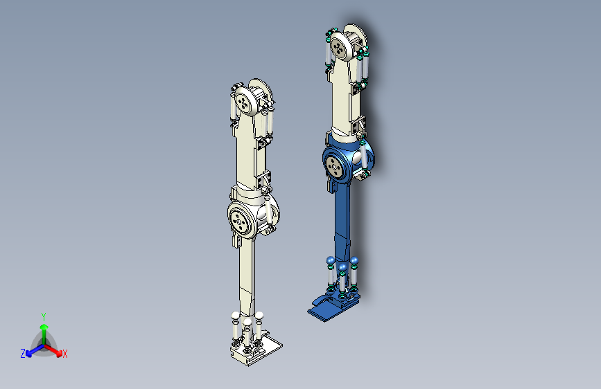 外骨骼下肢增力机器人机械设计SW21版三维模型CAD图纸说明书C24479