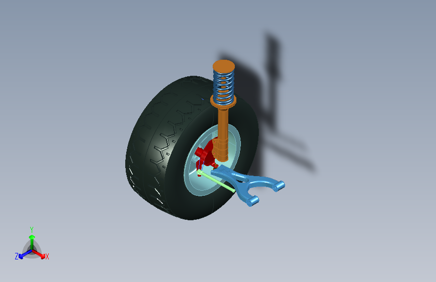 捷达轿车汽车麦弗逊式前独立悬架设计-含三维模型