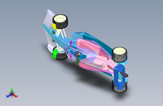 Seguracing F1方程式赛车模型3D图纸 CATIA设计.x_t