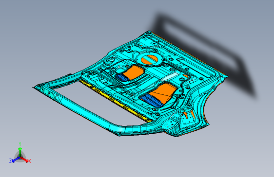 众泰 B40 -6200010001 左后门总成