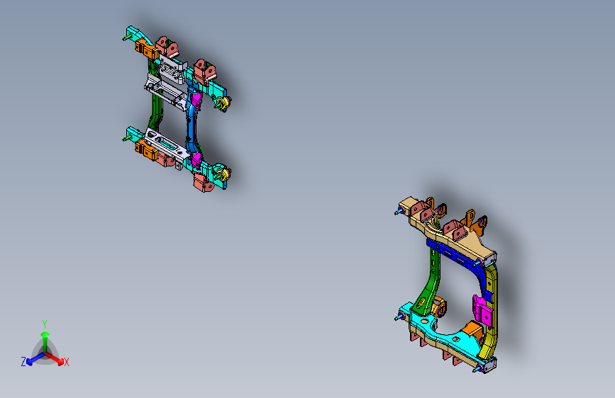 众泰 E200-底盘-2810001A-W11_SUBFRAME SYSTEM ASSY