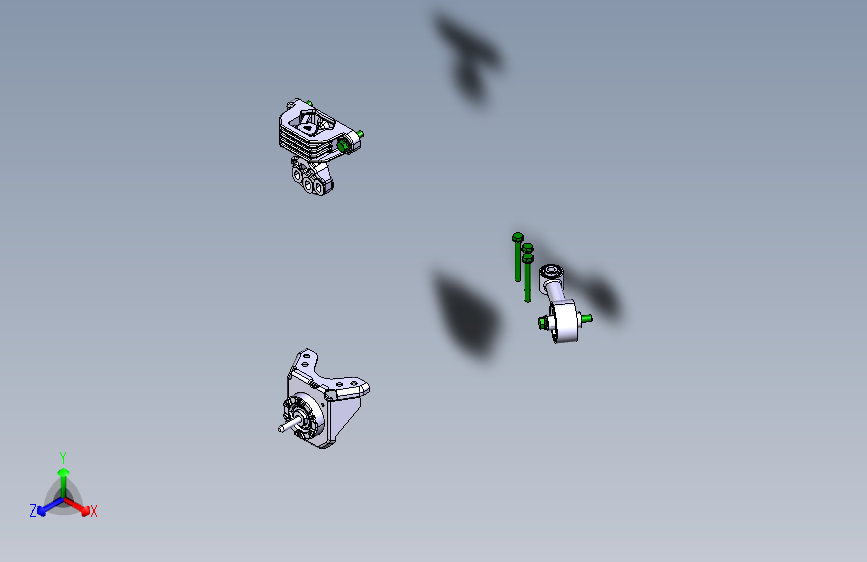 众泰 E200-底盘-1001010A-W11-ENGINE-MOUNTING-SYS