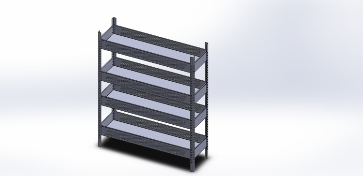储物架 1000x300x1250mm
