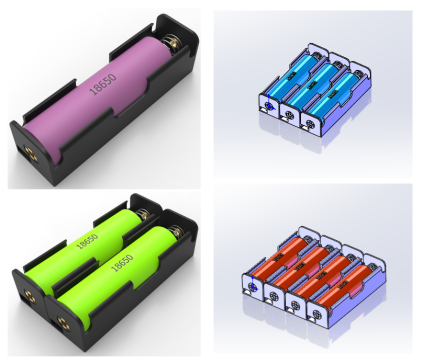 1-4节18650并联电池
