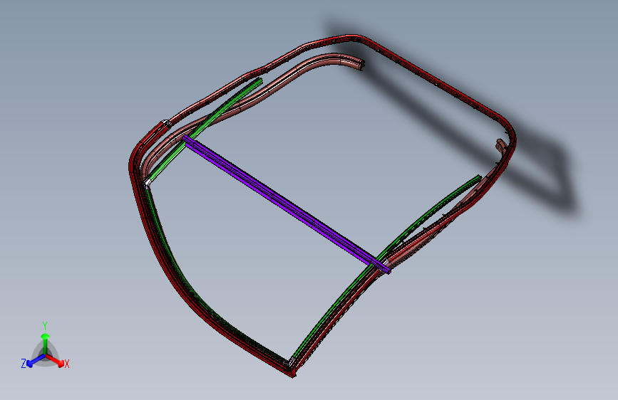 华晨金杯智尚S30 6107-前车门密封条