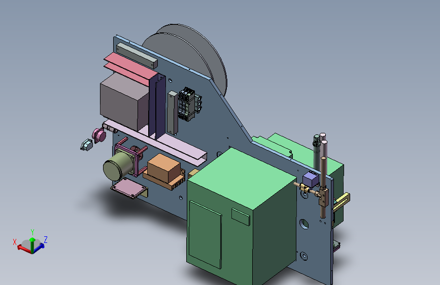 打标贴标机示意图