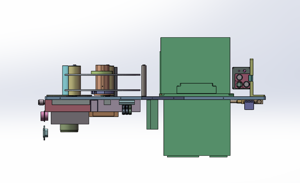 打标贴标机示意图