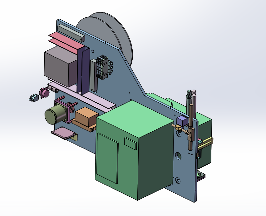 打标贴标机示意图