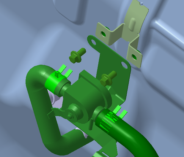 华晨鑫源X30 01 电气系统零部件装配3D数模