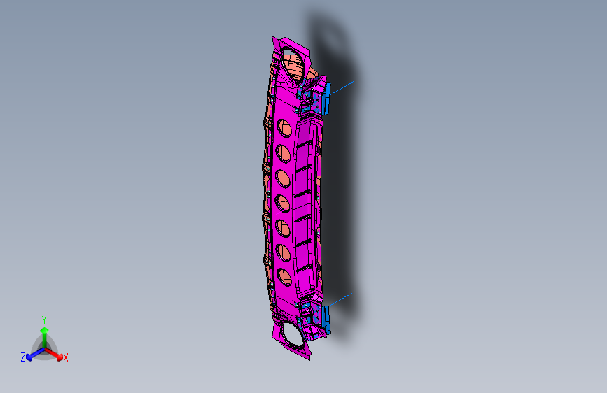 金杯海狮G16 3010965后门上横梁分总成