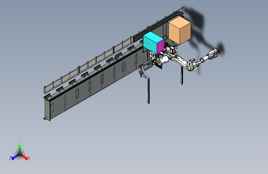 地轨式移动拾取机器人平台