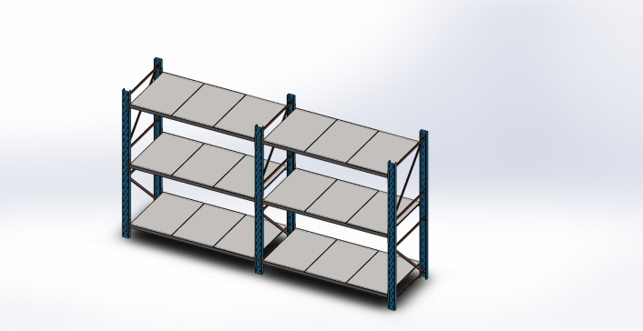 工业存储架 13.0英尺x7.25英尺x3.0英尺