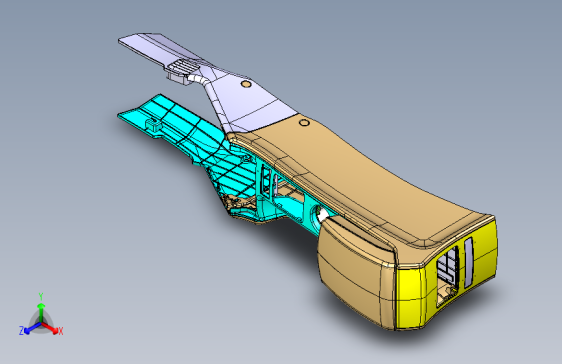 华泰圣达菲 内外饰 B35-1主副仪表板数模