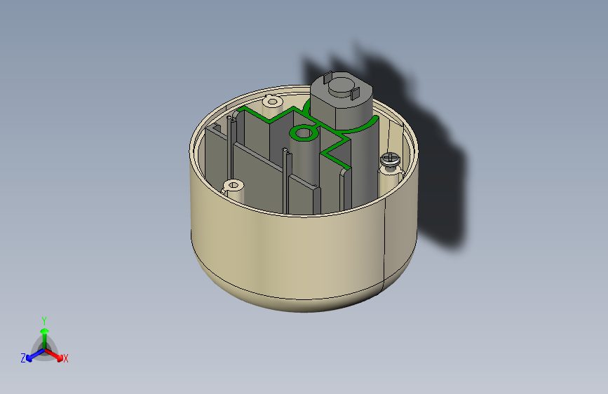 剃须刀电机安装座结构