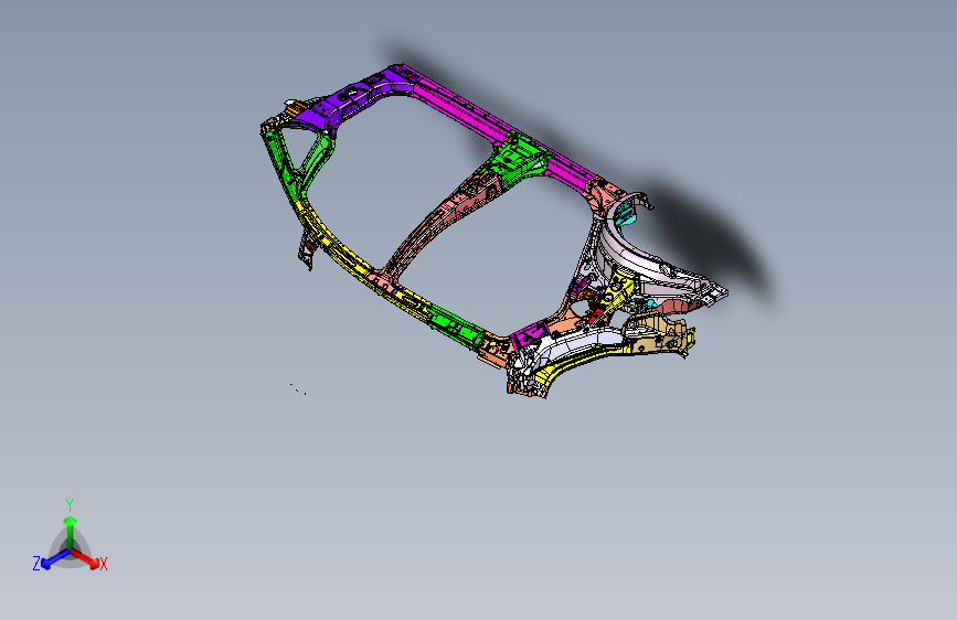 海马CE-1 05_右侧围总成_COMPL A-SIDE STRUCTURE RH