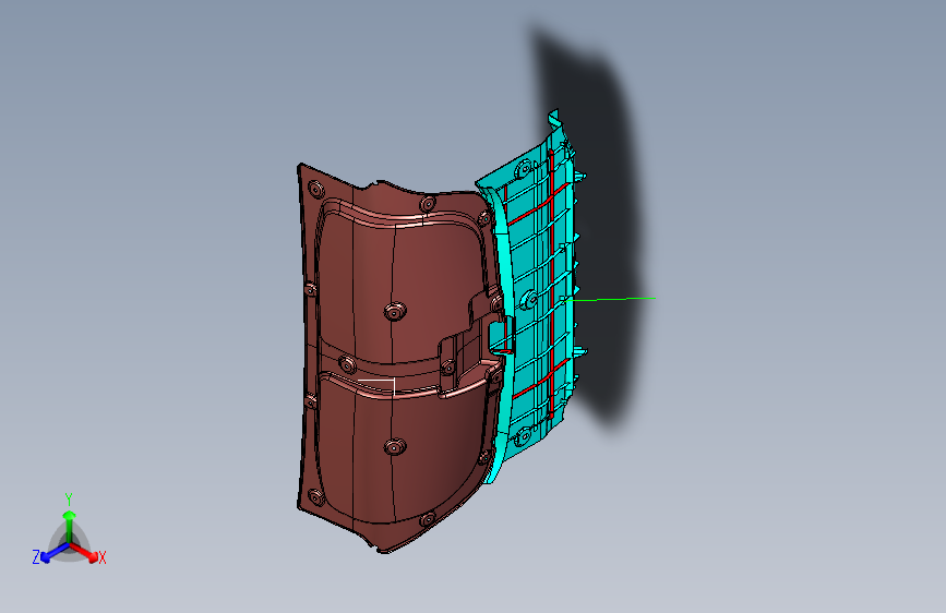 力帆530 A5608000 行李箱护面总成