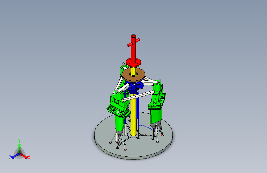 一动单晶叶片蜡模组树模型