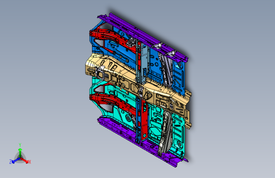 海马CE-1 02_前地板总成_FRT FLOOR