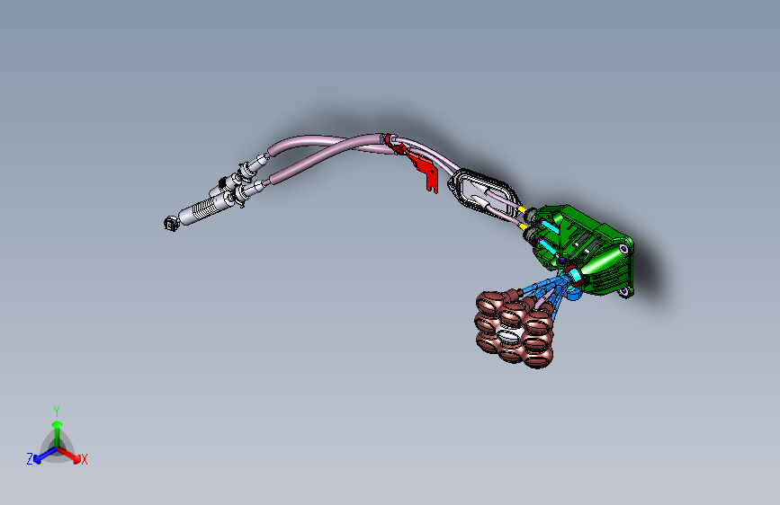 力帆530 A1703-变速器换挡操纵装置（配MT）