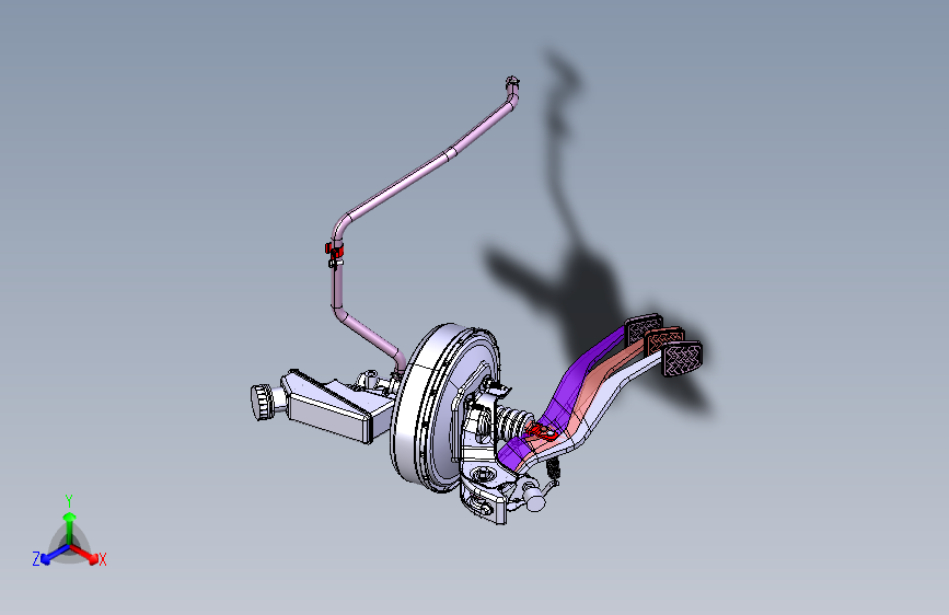 力帆530 A3504-制动踏板及传动装置