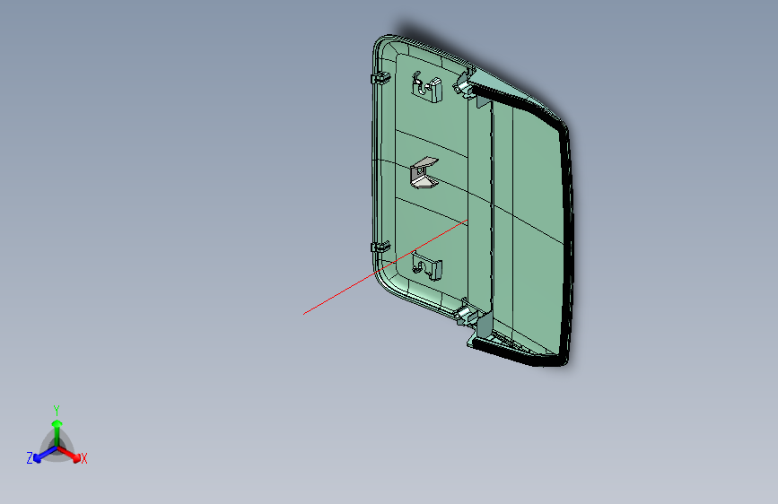力帆820 高位制动灯盖板总成