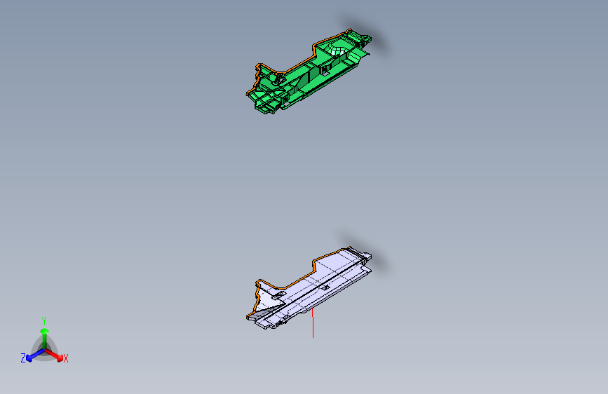 力帆820 水箱下横梁组件 (左右导流板装配)