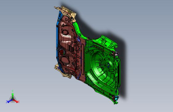 力帆820 G5130000-D01-20121015后地板总成