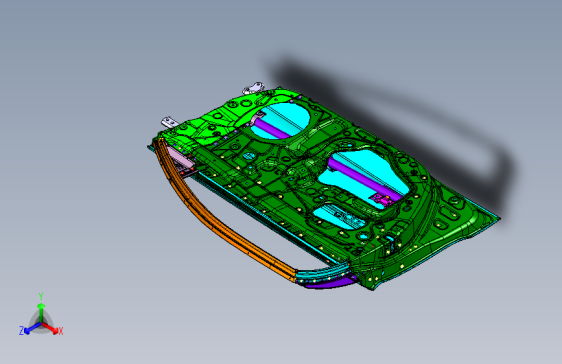 力帆820 G6101010-D01-20121015左前门装配总成 (2)