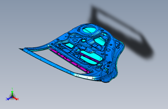 海马CE-2 05_左后车门总成_LR DOOR ASSY