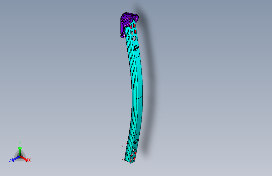 海马CE-2 10_后横梁总成_ROOF REAR RALL ASSY