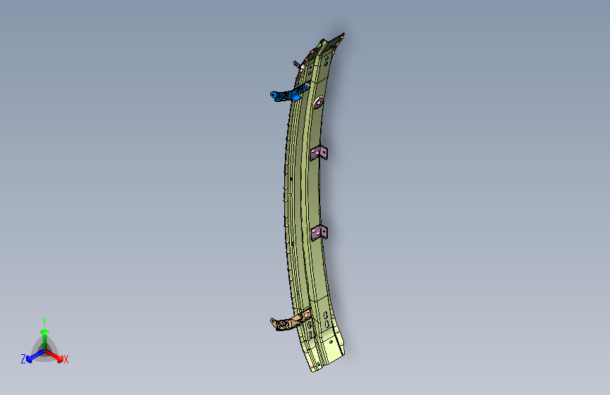 力帆820 G2803310-D01-20121015前防撞梁总成