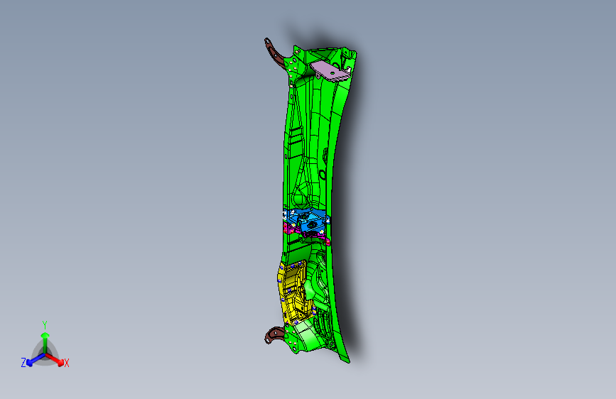 力帆820 G5301300-D01-20121015前围上横梁外板总成