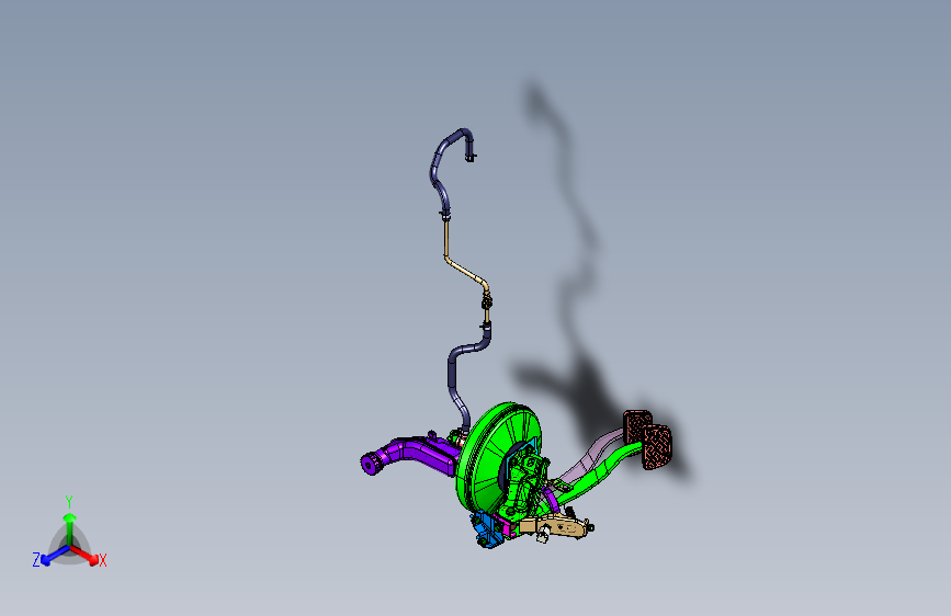 力帆820 GBA3504-制动踏板及传动装置
