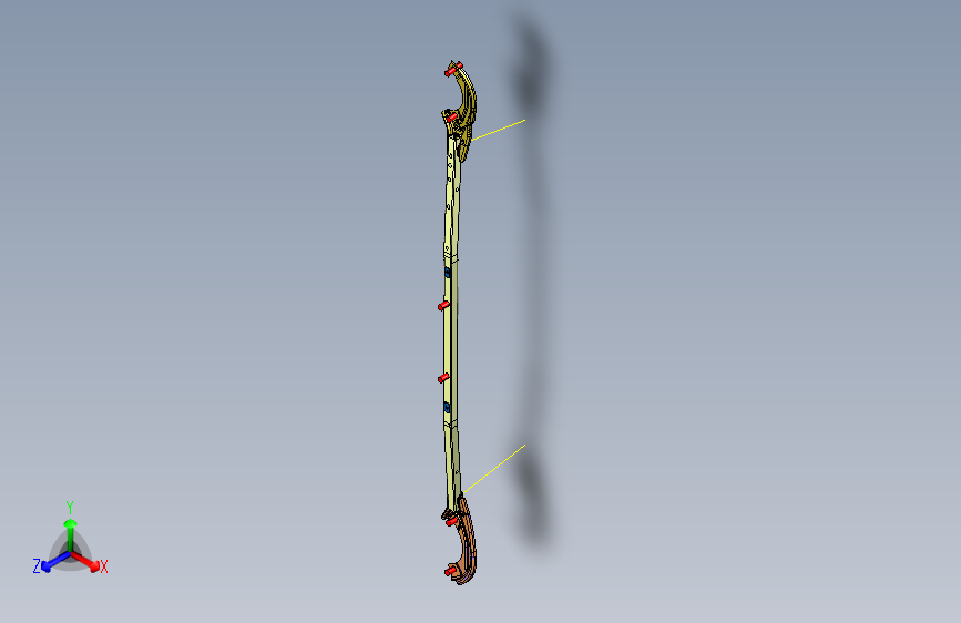 力帆X60 S8400800前雨刮舱支撑杆