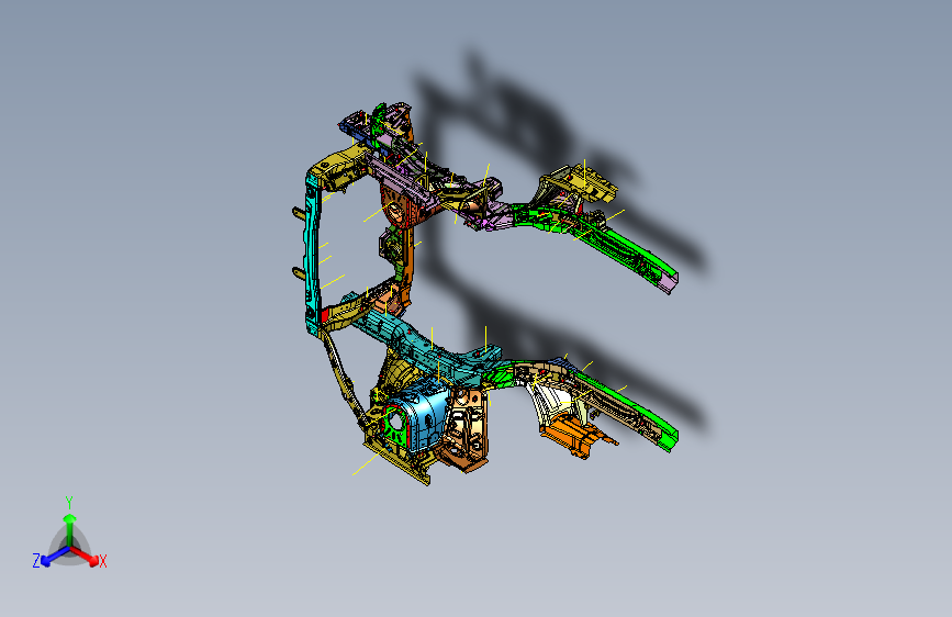 力帆X60 S5300001发动机舱总成