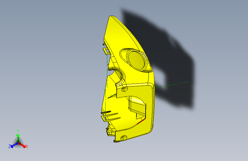 力帆X80 YAA5306920 转向柱下护罩组件