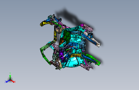力帆X80 Y5009100下车体焊接总成