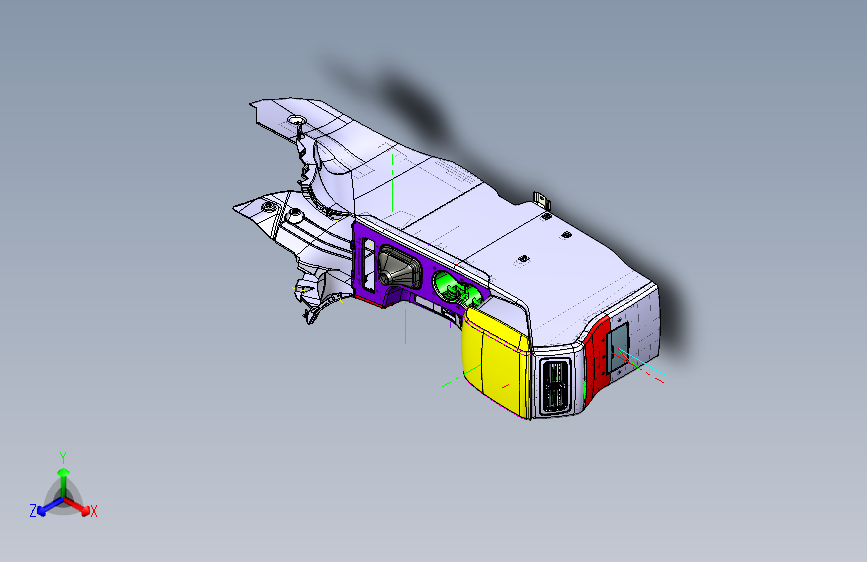 力帆X80 02_YAA5305000 副仪表板总成