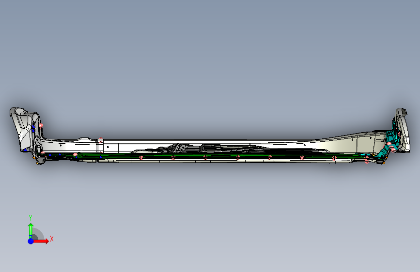 力帆X80 Y6101002右前侧车门装配总成 正面视图