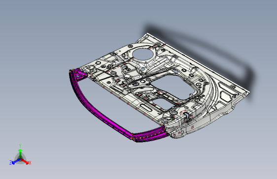 力帆X80 Y6101001左前侧车门装配总成