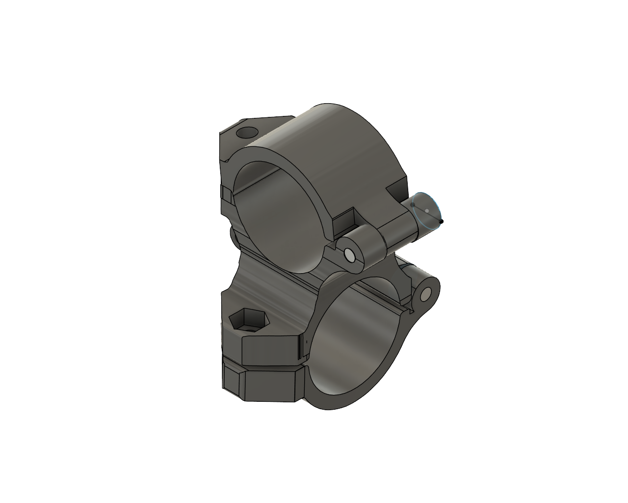 双管可调夹安装架 – 模块化支架系统